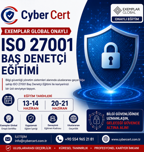 ISO 27001 Baş Denetçi Eğitimi – Haziran